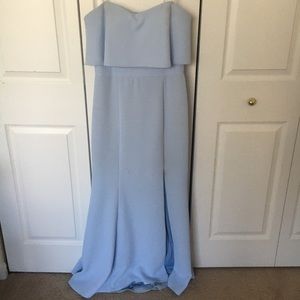 Light blue size 6 prom dress